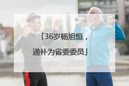 36岁杨旭恒，递补为省委委员
