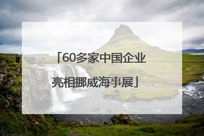 60多家中国企业亮相挪威海事展